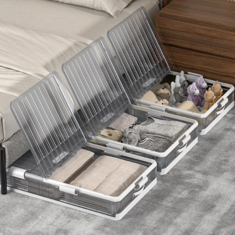 Rebrilliant Bogumil Plastic Underbed Storage Box with Lid & Reviews